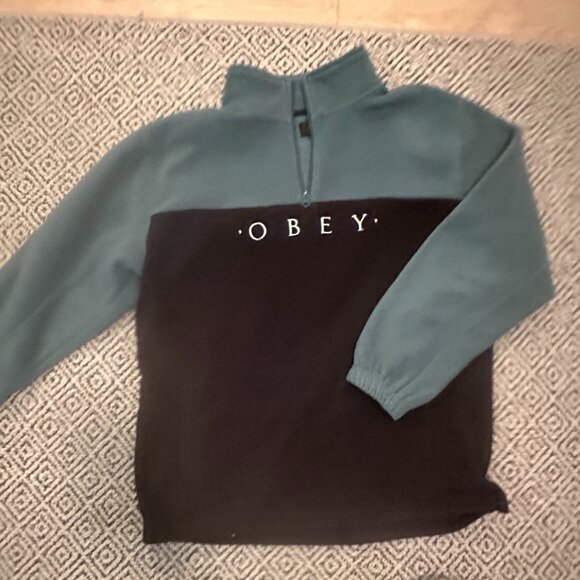 obey Other - Obey Zip-Up Fleece Hoodie